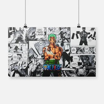 

Roronoa Zoro One piece Anime Poster Canvas Painting Wall Art Decor Living Room Bedroom Study Home Decoration Prints