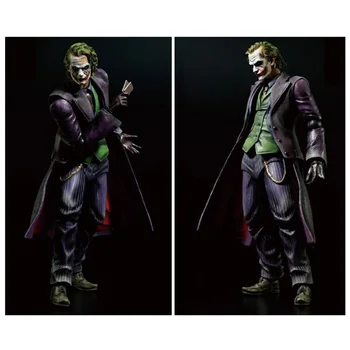 

27cm NECA SHF Dark Knight Clown Heath Ledger Joker Boxed Hand Model 12" Male Action Doll Figure Mini Figures Toys Model