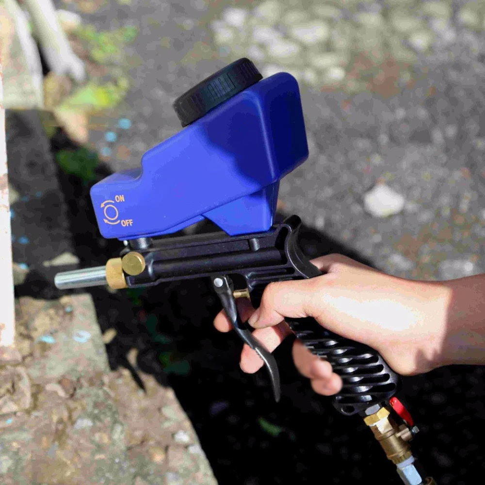 

Home DIY Pneumatic Sandblasting Set Rust Blasting Device Sand Blasting Machine Portable Gravity Sandblasting Gun Sandblasting