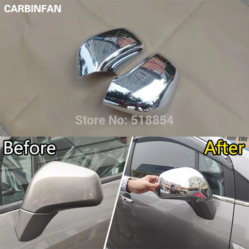 Подходит для BUICK ENCORE OPEL MOKKA 2013 2014 2 шт./компл. боковое зеркало хромированная крышка