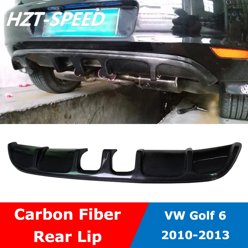 Автомобильная задняя панель Golf 6 MK6 R20 из углеродного волокна для Volkswagen VW 2010