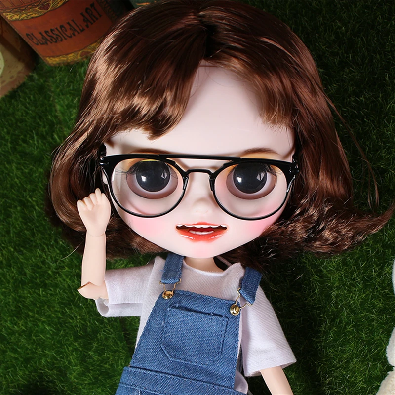 Ледяная кукла DBS Blyth изготовленная на заказ игрушка для лица короткие каштановые