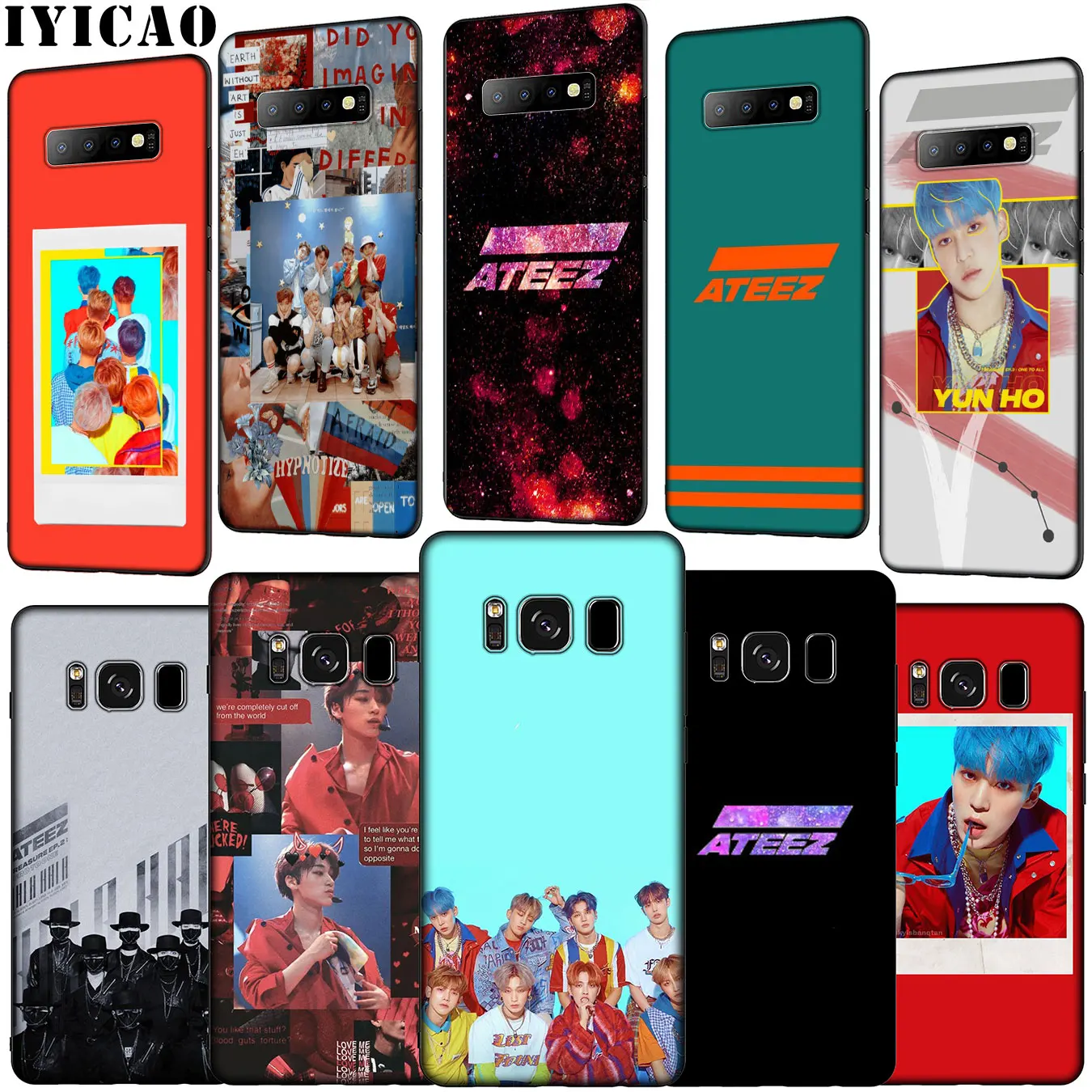 KPOP ATEEZ Soft Silicone Phone Case for Samsung Galaxy S20 Ultra S10 Lite S9 S8 Plus S6 S7 Edge S10e Cover |