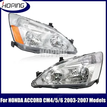 

Hoping Front Bumper Headlight Headlamp For HONDA ACCORD 2003 2004 2005 2006 2007 7 Generation MK7 Front Head Light