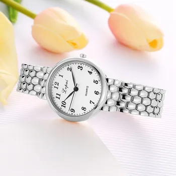 

LVPAI Personalized honeycomb design strap Unisex Stainless Steel Rhinestone Quartz Wrist Watch L0819