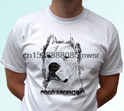 

2019 Simple Style Short Sleeve Cotton T Shirts Man Clothing Dogo Argentino Cool T-Shirts Designs Best Selling Men