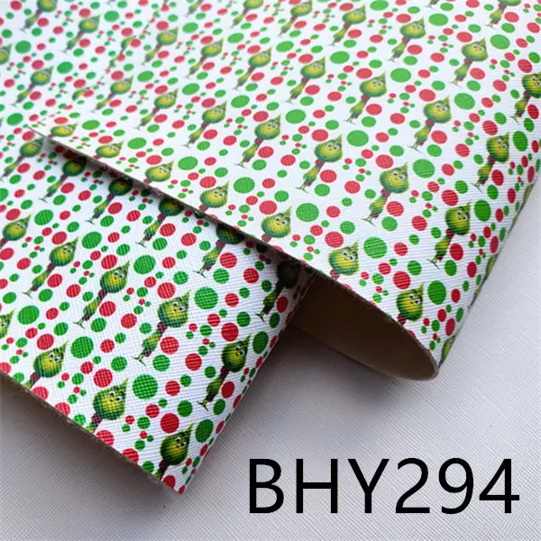 A4 20*33 см Рождественский персонаж из мультфильма виниловый тканевый лист BHY292 - Цвет: BHY294