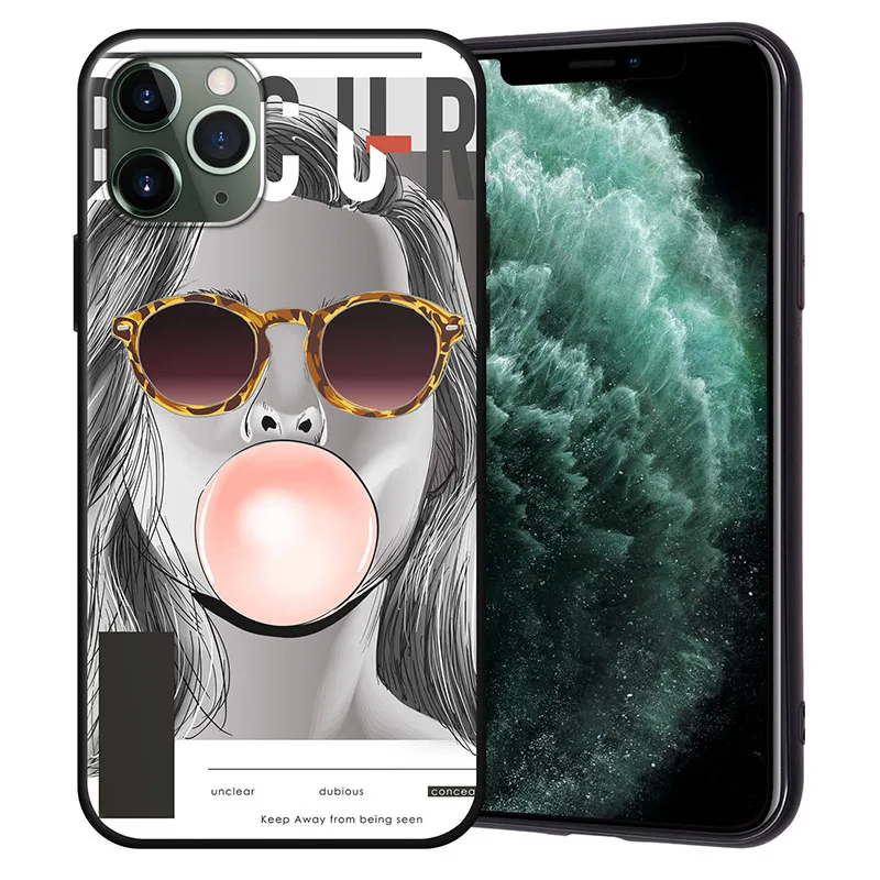 Чехол для Funda iPhone 11 Pro, 5, 5s, 6, 6 S, 7, 8 Plus, X, XS Max, Модный чехол для девочек, чехол для iPhone 7, мягкий чехол из ТПУ для iPhone XR - Цвет: 04