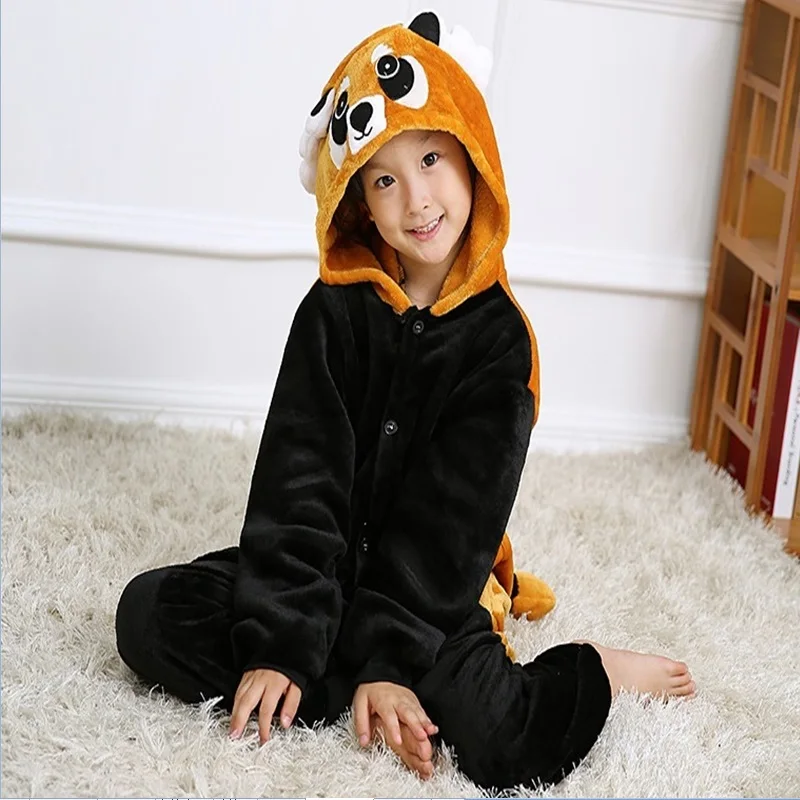 

Boys girls Halloween Kigurumi Onesie Raccoon Pajamas Coon Sleepsuit Cosplay Pyjamas Unisex Anime Sleepwear carnival Costume