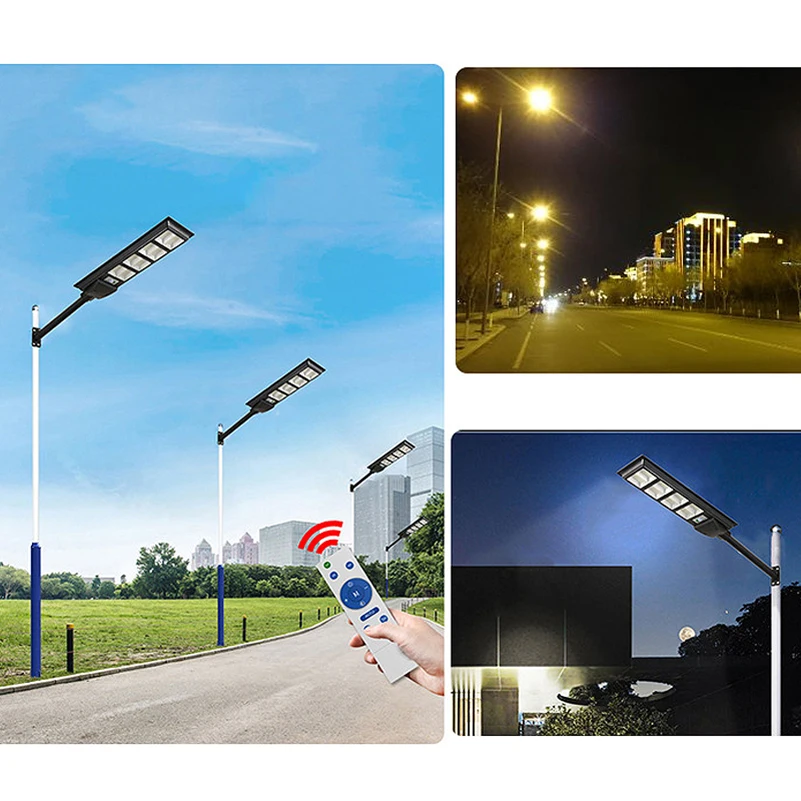 LED Solar Outdoor Power Lamp Garden Light Street Light Waterproof For Garden Decoration Remote Control Radar+PIR Human Sensor solar led street light