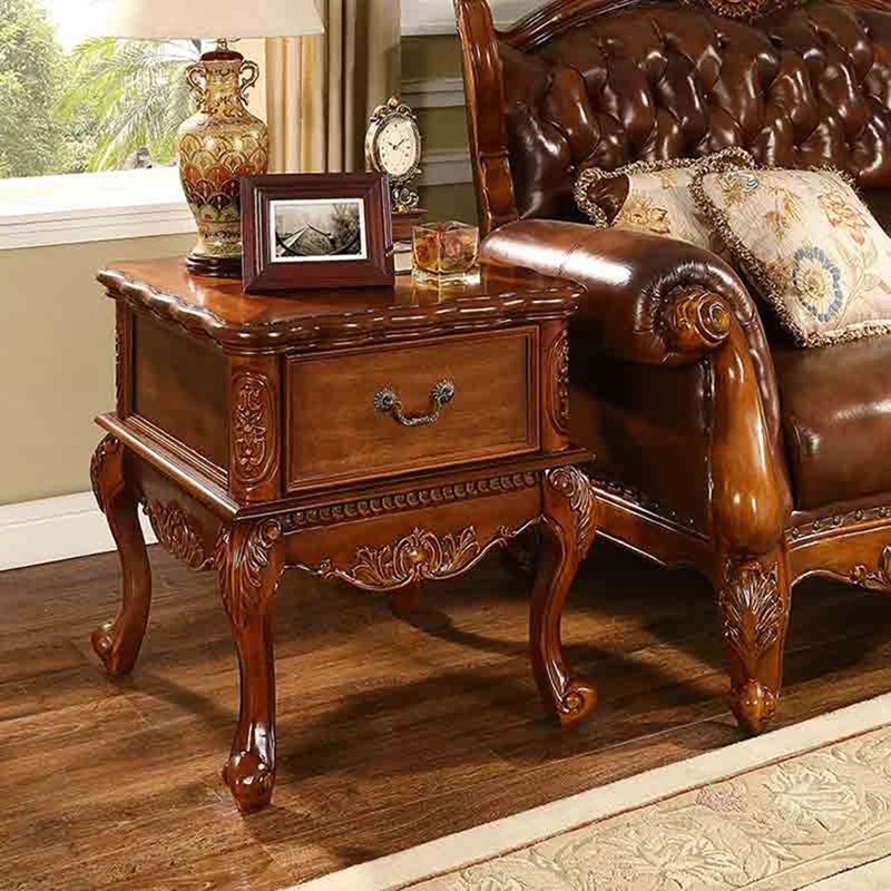 

Solid wood luxury end table and living room small table WA683