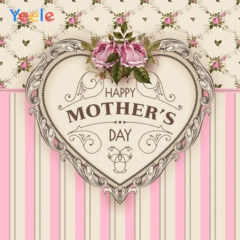 

Yeele Mother's Day Portrait Best Love Flowers Decor Photography Backdrops Personalized Photographic Backgrounds For Photo Studio