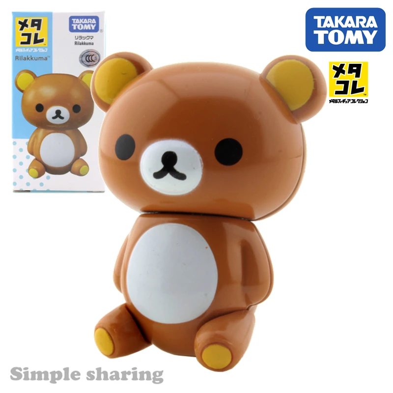 Takara Tomy Tomica Korilakkuma сплава модель комплект Rilakkuma аниме Рисунок Детские литые