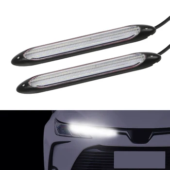 

2Pcs Car LED Daytime Running Light Sequential Flow Lamp Scan Waterproof Turn Signal DRL Light