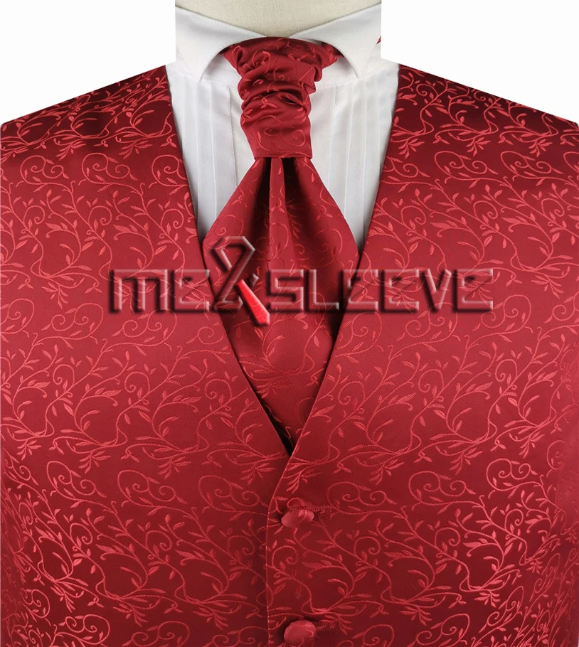 factory custom made floral microfiber men's tuxedo waistcoat set coat suit for men