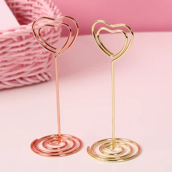 

2pcs Photo Card Holder Sticker Romance Cute Shaped Picture Stationery Wedding Party Photograph Message Holder Office Accessories
