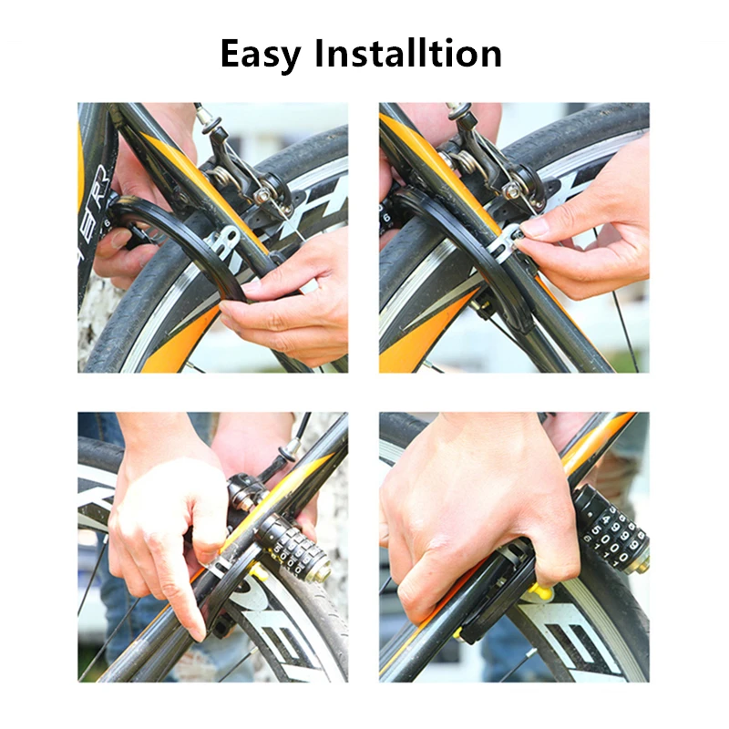 Универсальный велосипедный замок защита от кражи пароль замки горный велосипед