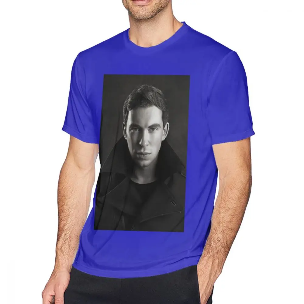 Hardwell футболка Hardwell DJ электронная музыка футболка мужская летняя футболка Забавный принт короткий рукав хлопок плюс размер футболка - Цвет: Blue