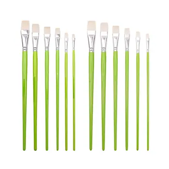 

Art Tools Gouache Brush Goat's Hair Gouache Watercolor Brush Wool Oil Painting Set Pen 6 Pcs