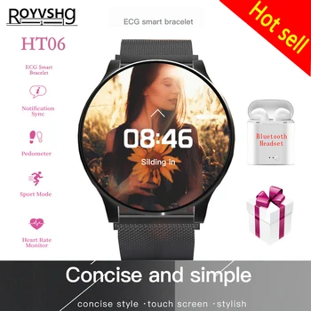 

HT06 sports Smart Watch Women ECG Heart Rate Monitoring For Android IOS phone fashion Smartwatch Bluetooth watches PK KW19 Q8