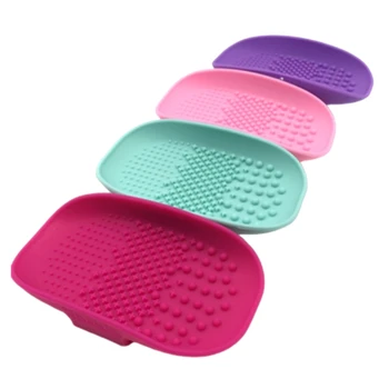 

1PCs Silicone Brush Cleaner Cosmetic Make Up Washing Brush Gel Cleaning Mat Board Foundation Makeup Brush Cleaner Pad Tools
