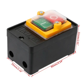 

KAO-10H 10A 250/380V On/Off Waterproof Push Button Switch For Bench Drill Switch G8TB