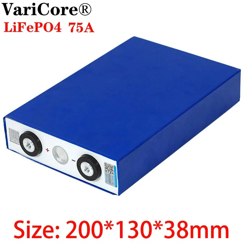 

VariCore 3.2V 75Ah battery pack LiFePO4 Lithium iron phospha Large capacity 75000mAh Motorcycle Electric Car motor batteries