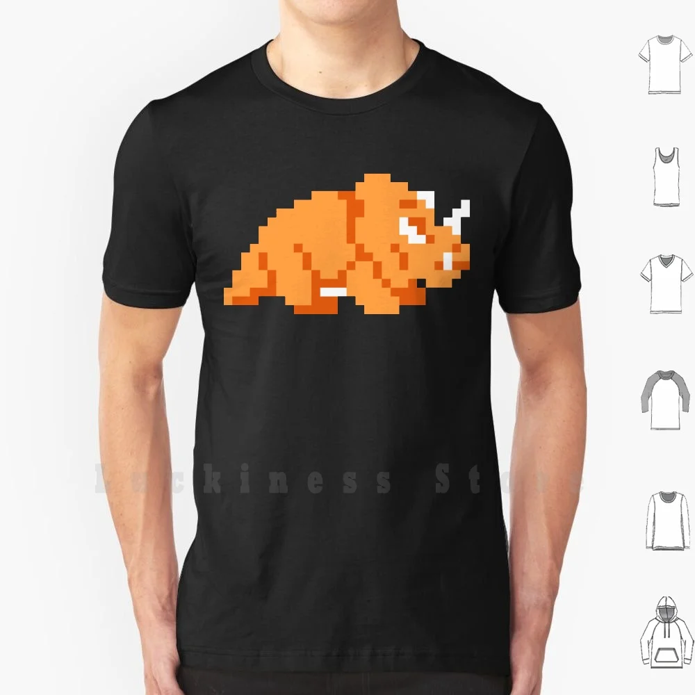 Dodongo футболка большого размера 100% хлопок видеоигры Pixelart Pixel Art Sprite Sprites ретро