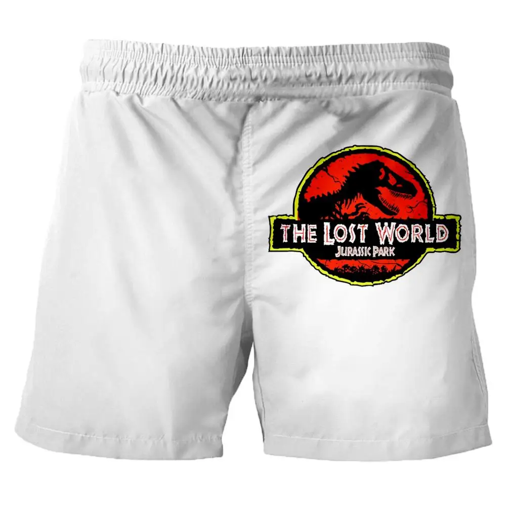 Jurassic Park 3D шаблон пляжные шорты с рисунком летний тренд повседневные мужские шорты хип хоп рок унисекс шорты Мужская одежда