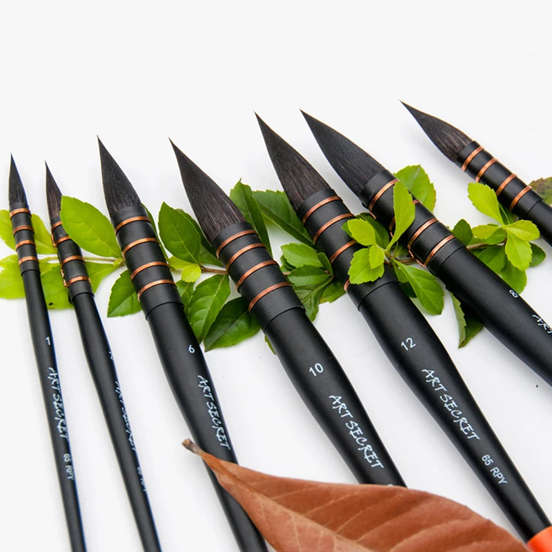 Squirrel Hair Painting Brush Set Professional Artistic Watercolor