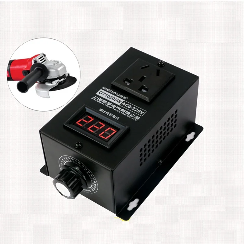 

AC 220V 10000W High power SCR Electronic Voltage Regulator Temperature Speed Adjust Controller Dimming Dimmer Thermostat