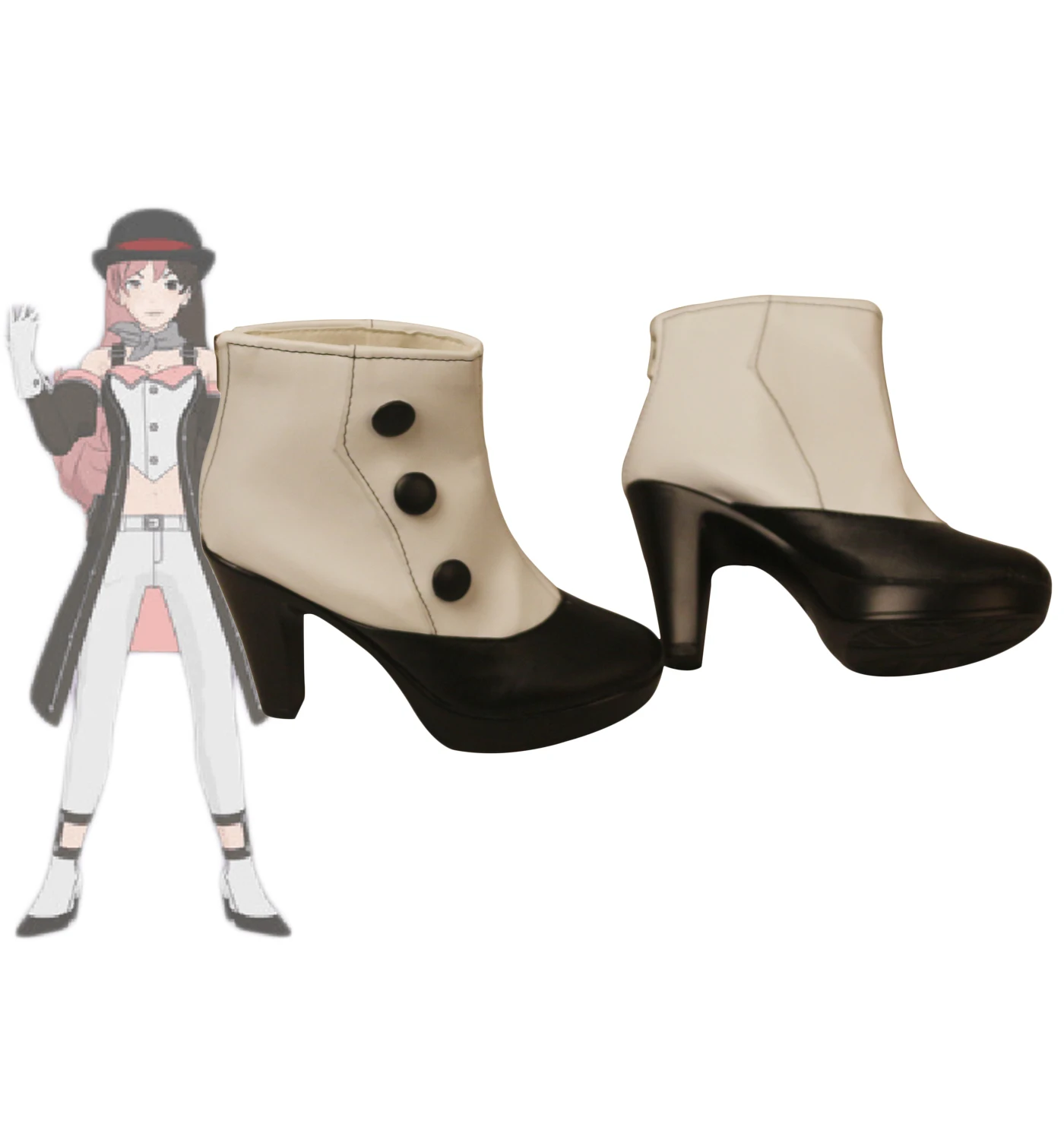 

Neopolitan Neo Cosplay Boots High Heel Shoes Custom Made for Boys and Girls