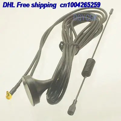 

DHL 50pcs Antenna GSM GPRS 3dBi MMCX male RA 90 degree Magnetic base for 3G USB modems antenna 22-a