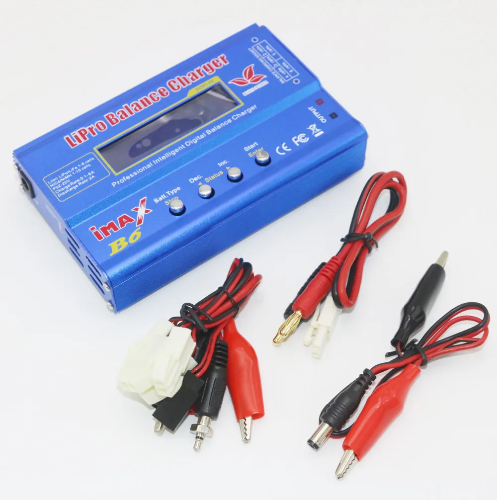 IMAX 배터리 충전기 Lipo NiMh 리튬 이온 Ni-Cd 디지털 RC IMAX B6 Lipro 밸런스 충전기 방전기, AC 전원 12V 5A 어댑터, 80W