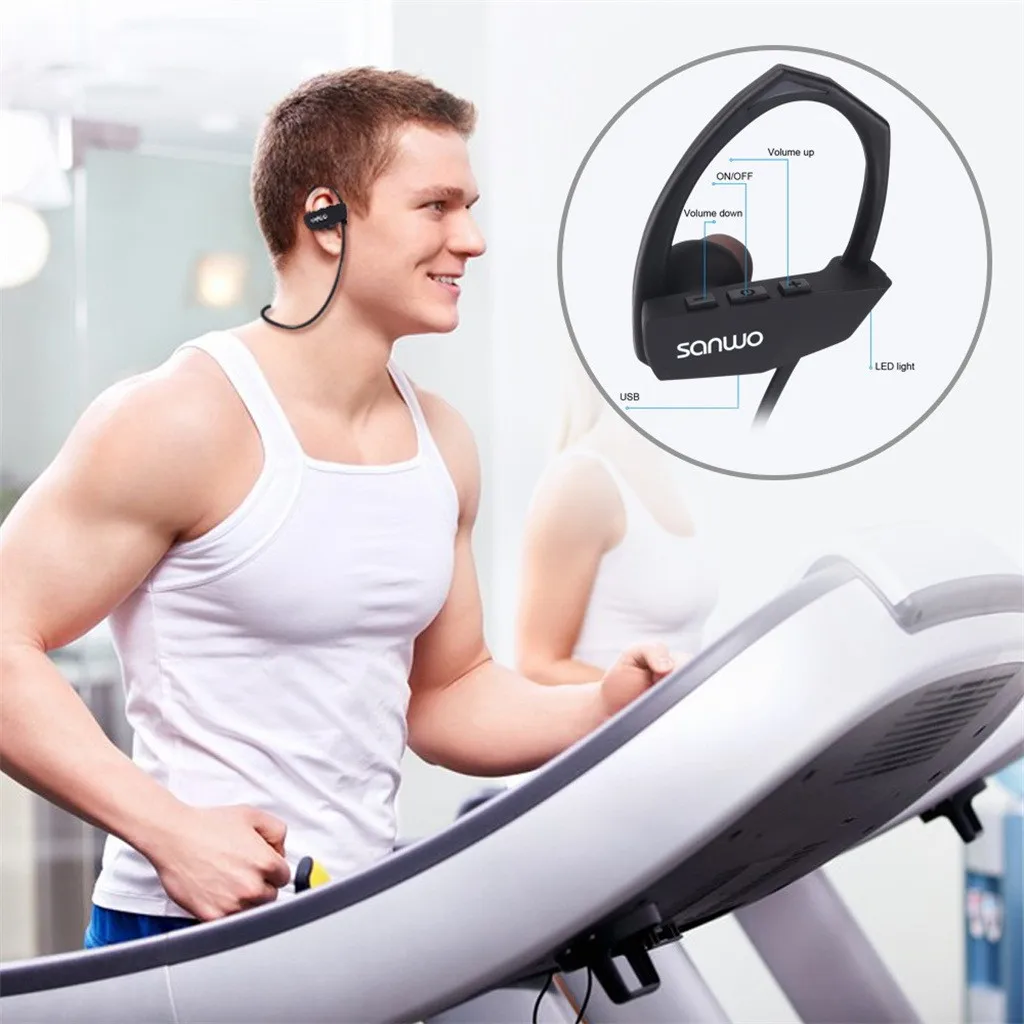 Sweatproof Wireless Bluetooth Earphones In Ear Sport For iPhone Designed For Sports Simple And Fashion F820