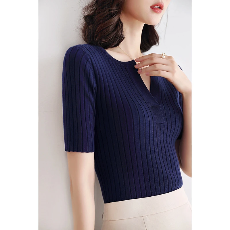 summer v neck sweater