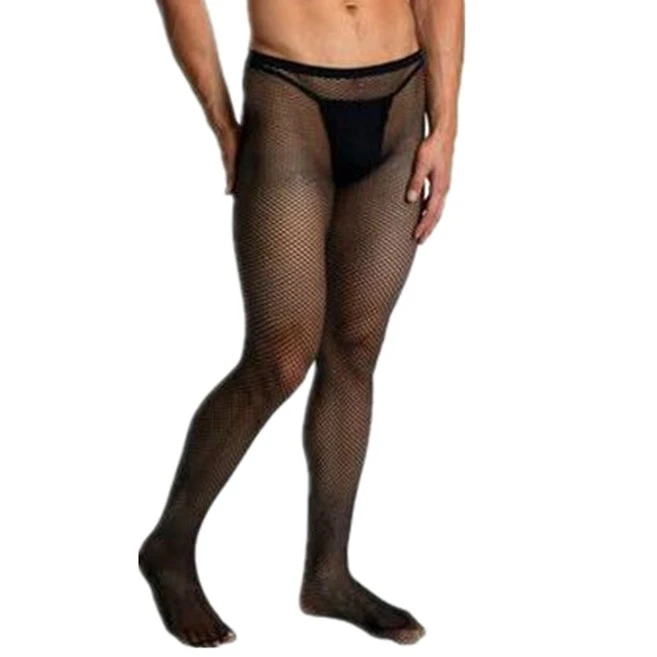 white teddy lingerie Mens Pantyhose Breathable Nets Sexy Fishnet Tights Stockings Man Underwear SHENGRENMEI Black Hosiery erotic Guy Boy Panty hose best briefs for men Exotic Apparel