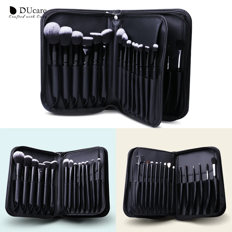 DUcare Cosmetic font b Bag b font Makeup Brush font b Case b font Travel Makeup