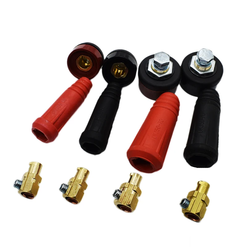 1 par rápida de Europa de la máquina de soldadura conector de Cable DKJ 10-25 35-50 50-70 conector rápido de la máquina de soldadura de enchufe