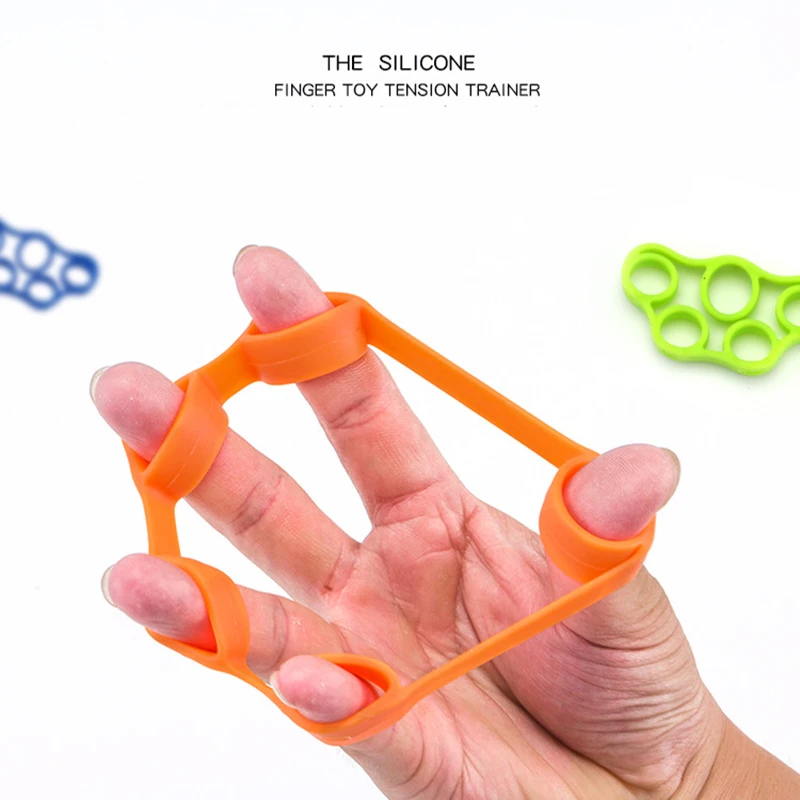 

silicone Hand Finger Trainer Ring AntiStress Fidget Toy for adults office Autism adhd Student School Classroom Increase Focus