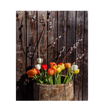 

Hot Selling DIY Oil Painting Paint By Number Kit on canvas flowers for Adults Drawing With Brushes abstract painting