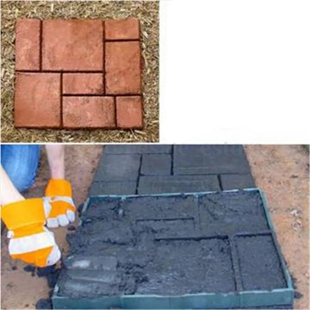 DIY Stepping Stone Block Pavement Buildings Cement Paver Path Maker Mold Garden Paving Mould DIY Stepping Stone Block Pavement Buildings Cement Paver Path Maker Mold Garden Paving Mould