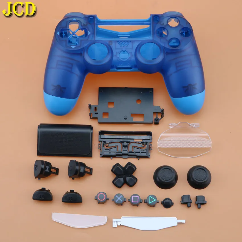 JCD для PS4 Pro Slim JDS 040 контроллер полный комплект корпус кнопка мод комплект для Playstation 4 Dualshock 4 геймпад корпус крышка - Цвет: E