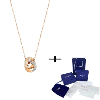

SWA 2019 Exquisite New Pendant Necklace Rose Gold Elegant Simple Ladies Jewelry to Send Couples Anniversary Jewelry Gifts