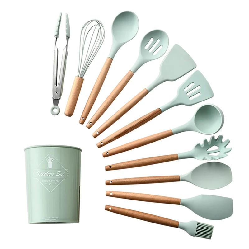 Non-stick Cookware for Kitchen Gadgets Silicone Wood Turner Soup Spoon Spatula Brush Scraper Pasta Server Egg Beater Cooking Too
Non-stick Cookware for Kitchen Gadgets Silicone Wood Turner Soup Spoon Spatula Brush Scraper Pasta Server Egg Beater Cooking Too