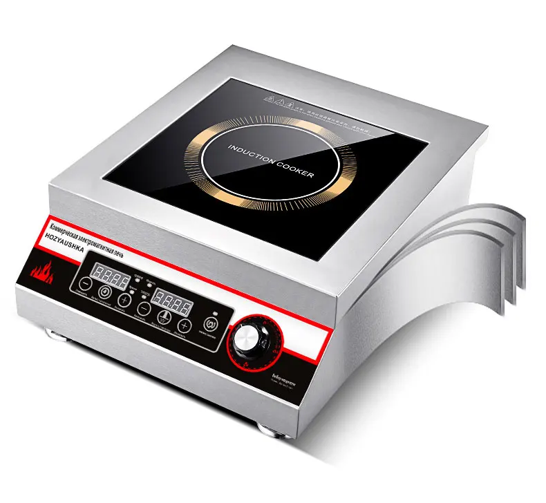 Induction Cooker 5000w Commercial Plane High-Power Hotel Canteen Electric Frying Stove Table Cauldron Induction Stove