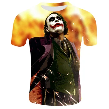 

Male Tee Clown 3D Printed T Shirt Men Women Summer Funny Clown Horror Movie Casual T-shirts Hip Hop Streetwear T-Shirt Tops Tee