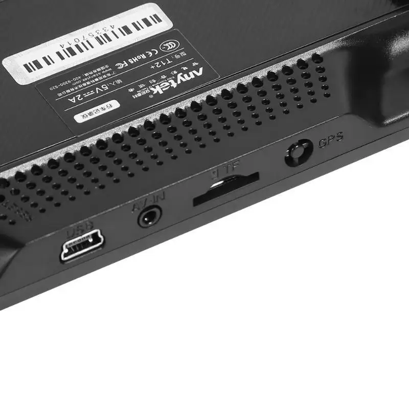 Anytek T12+ 9,66 дюймов Автомобильное зеркало заднего вида DVR камера двойной объектив видеорегистратор