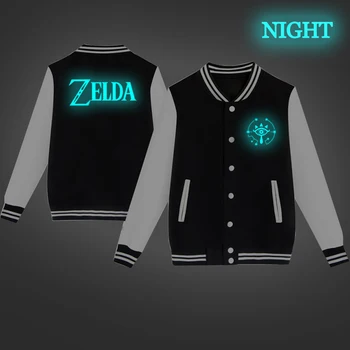 

New Luminous The Legend of Zelda Print Winter Clothes Toddler Boys Girsl Jackets Kids Baseball Jacket Children Baby Outwear Tops
