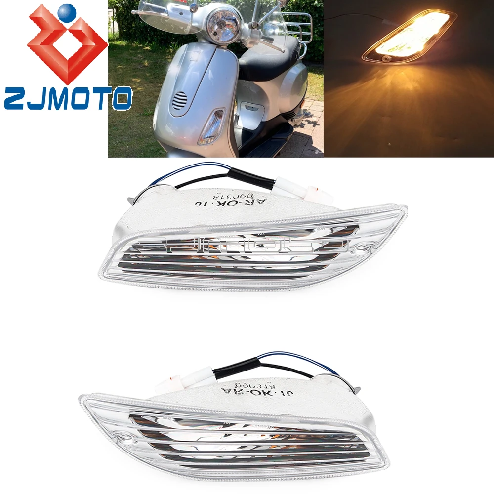

For LX 50 / 125 / 150 2-Takt and 4-Takt / LXV Accessories 2Pcs/set Front Motorbike Turn Signal Light Indicator Lamp Clear